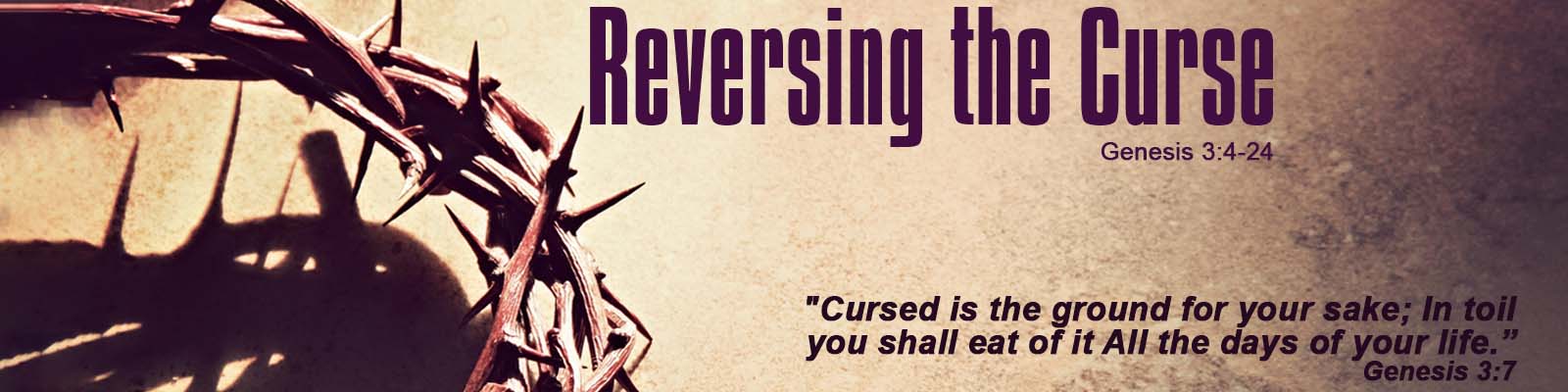 Genesis  3:4-24   –   Reversing the Curse episode artwork