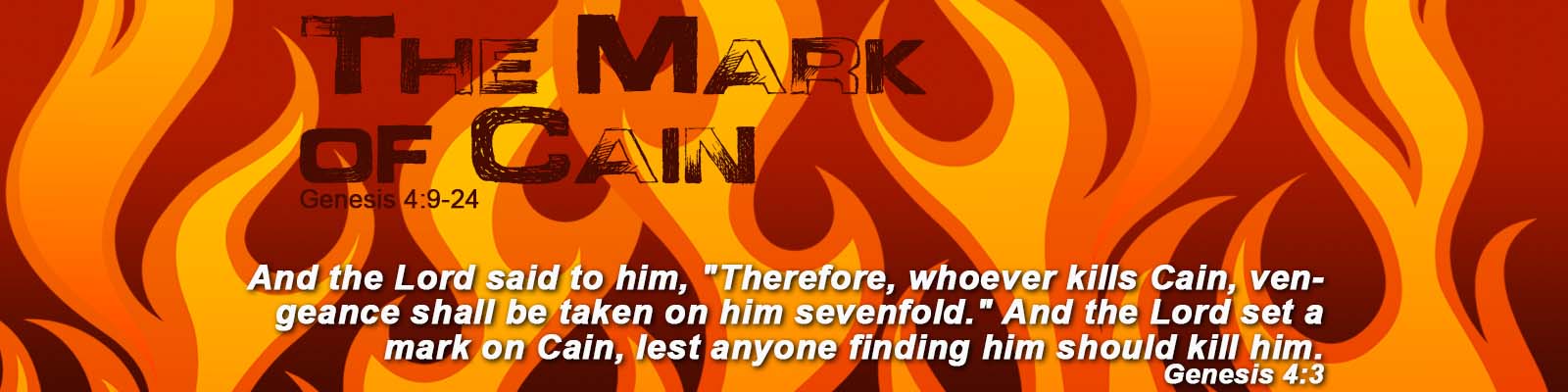 Genesis 4:9-24   –   The Mark of Cain episode artwork