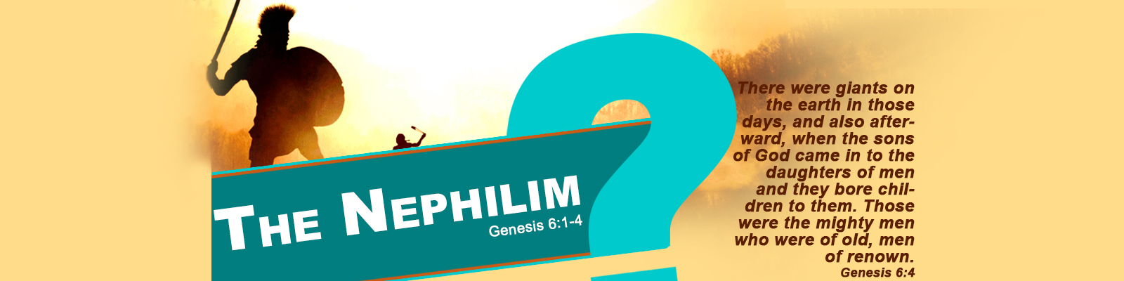 Genesis 6:1-4   –   The Nephilim  (includes communion) episode artwork