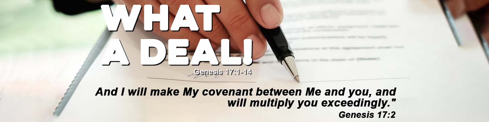 Genesis 17:1-14   –   What a Deal episode artwork